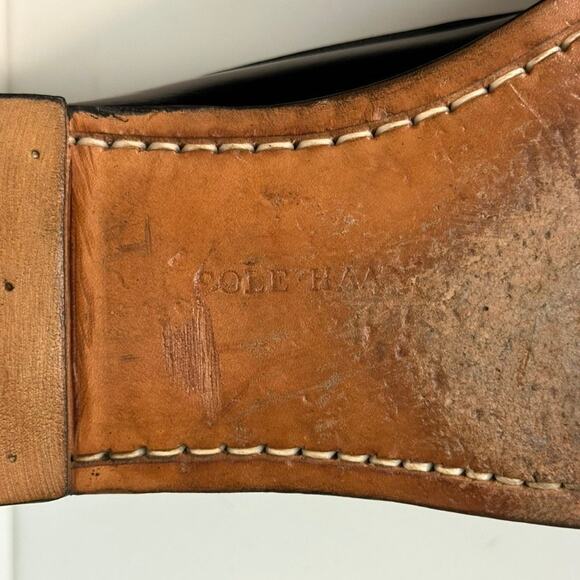 NEW HEELS Cole Haan Tassel Loafers Kiltie Black Made in Maine USA 11.5 D - Picture 12 of 13